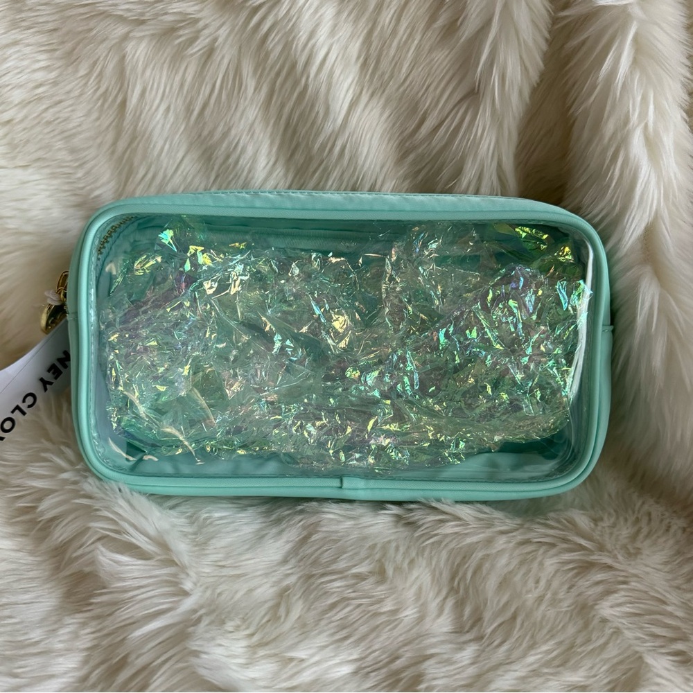 Stoney Clover Lane Classic Clear Front Small Pouch in Cotton Candy